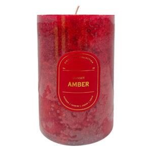 Amber Sunset Scented Pillar Candle