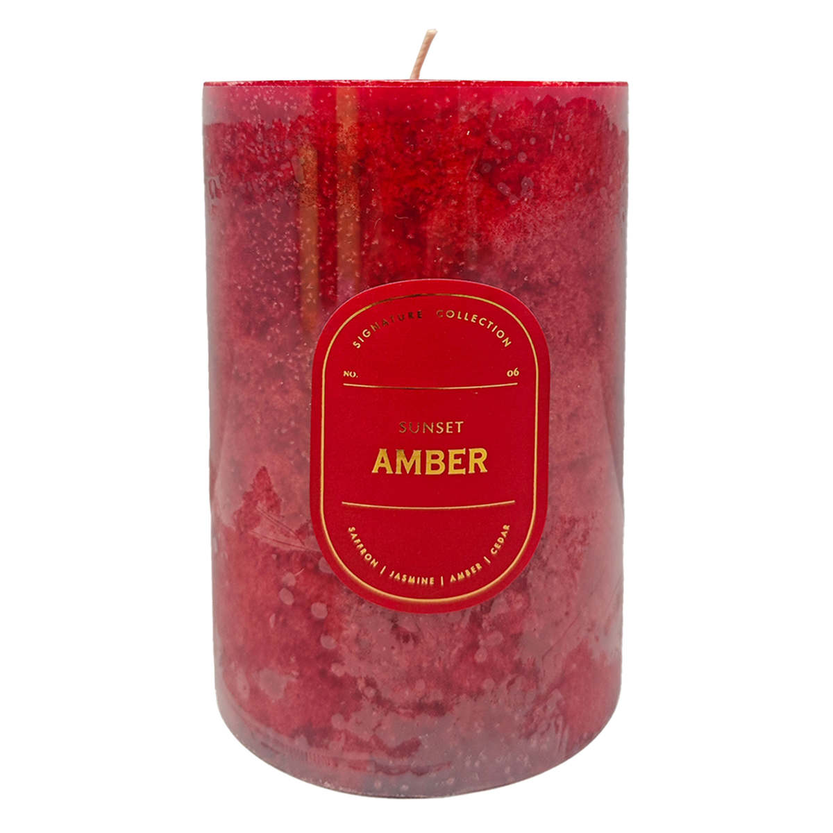 Amber Sunset Scented Pillar Candle