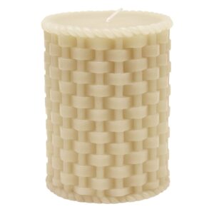 Weave Pillar Candle
