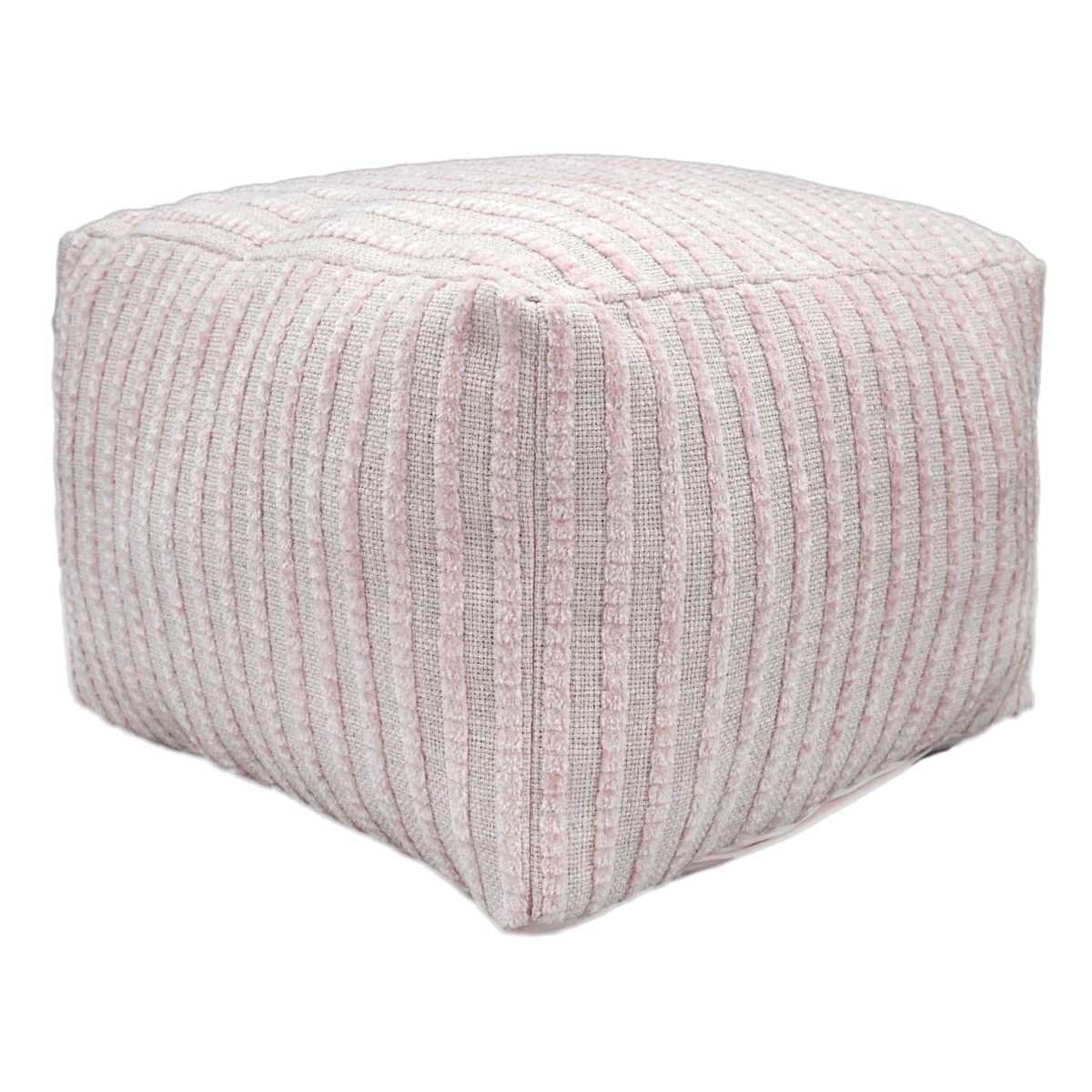 Bubble Dot Pouf Chalk