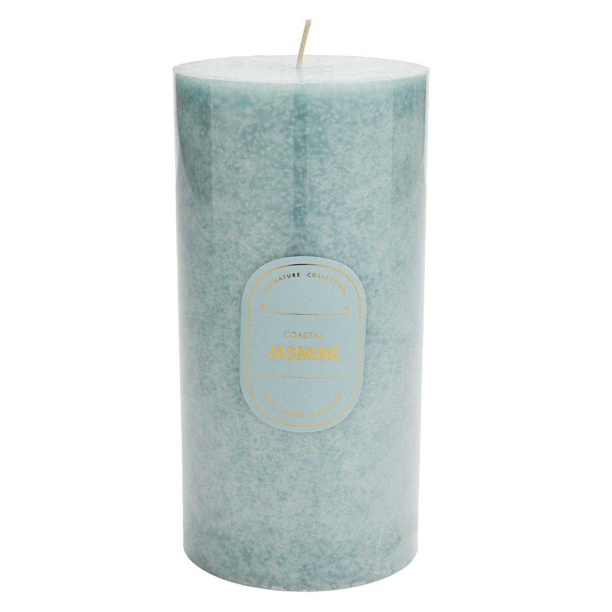 Coastal Jasmine Scented Pillar Candle