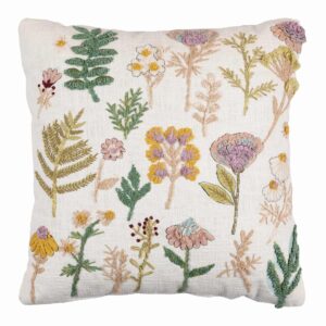 Honeybloom Flower Garden Throw Pillow 18"