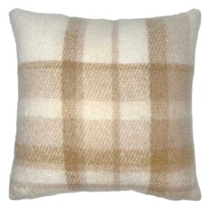 Honeybloom Plaid Mohair Throw Pillow 18"