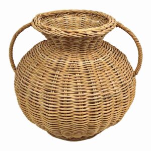 Woven Rattan Vase