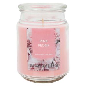 Peony Scented Jar Candle 18Oz