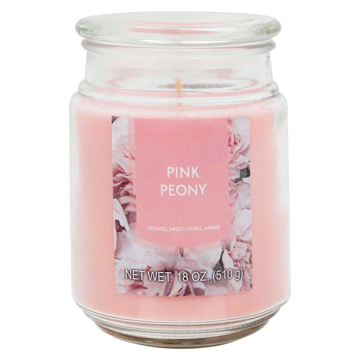 Peony Scented Jar Candle 18Oz