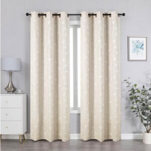 Rowen & Light Embroidered Filtering Grommet Curtain Panel 84"